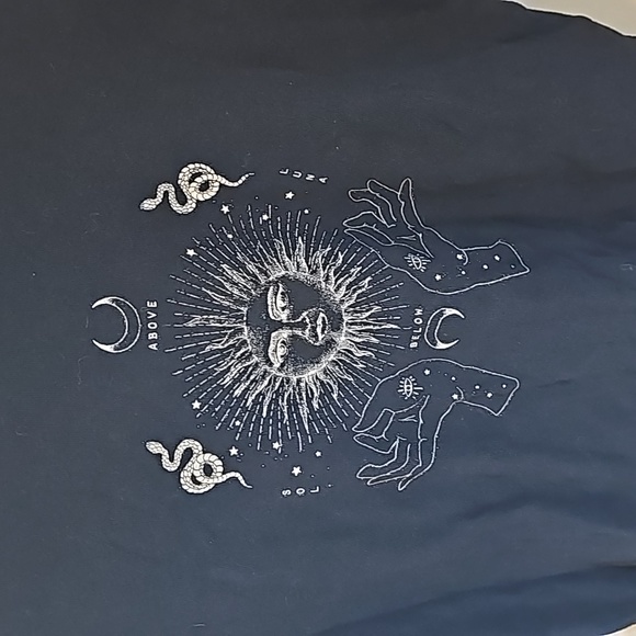 Urban Outfitters Celestial Lettuce Edge Cropper Long Sleeve T-shirt - Picture 5 of 8